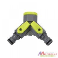 ПОЛИВ. РАСПРЕДЕЛИТЕЛЬ  двухканальн. под коннектор УРОЖАЙНАЯ СОТКА