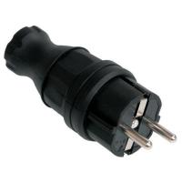 ЭЛ.ВИЛКА кабельная каучуковая 16А с з 230В 2Р+РЕ IP44