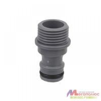 ПОЛИВ. ПЕРЕХОДНИК на трубу внешн.резьба под коннектор УРОЖАЙНАЯ СОТКА